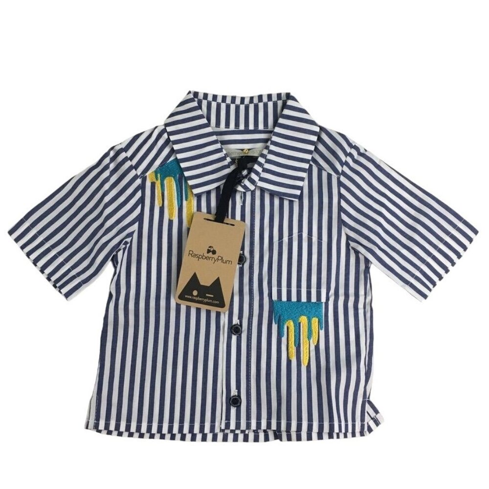 Raspberry Plum Sz 9 to 12 M Simeone Shirt NWT